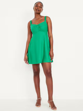 Fit & Flare Crepe Mini Dress | Old Navy | Old Navy (US)