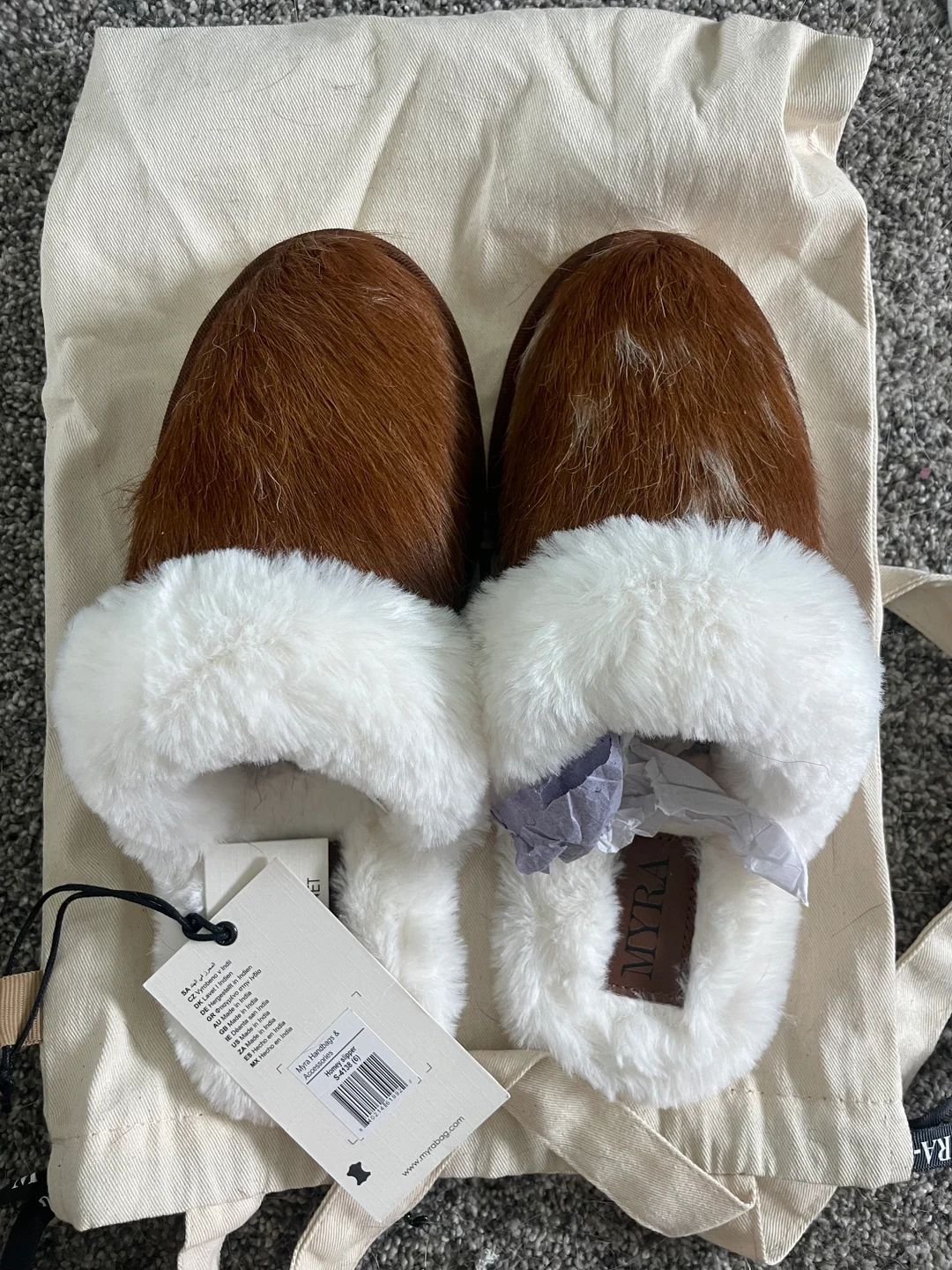 DISCOUNTED Genuine Cowhide Western Slippers House Shoes | Etsy (US)