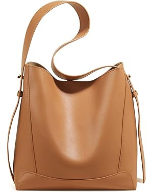 Bucket Hobo Bags for Women Leather Purse Handbag Lady Designer Tote Large Shoulder Bag for Women | Amazon (US)