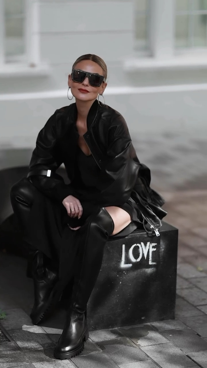 An edgy look for autumn, featuring my new favourite over the knee boots!

#LTKautumn #LTKeurope #FashionMonth