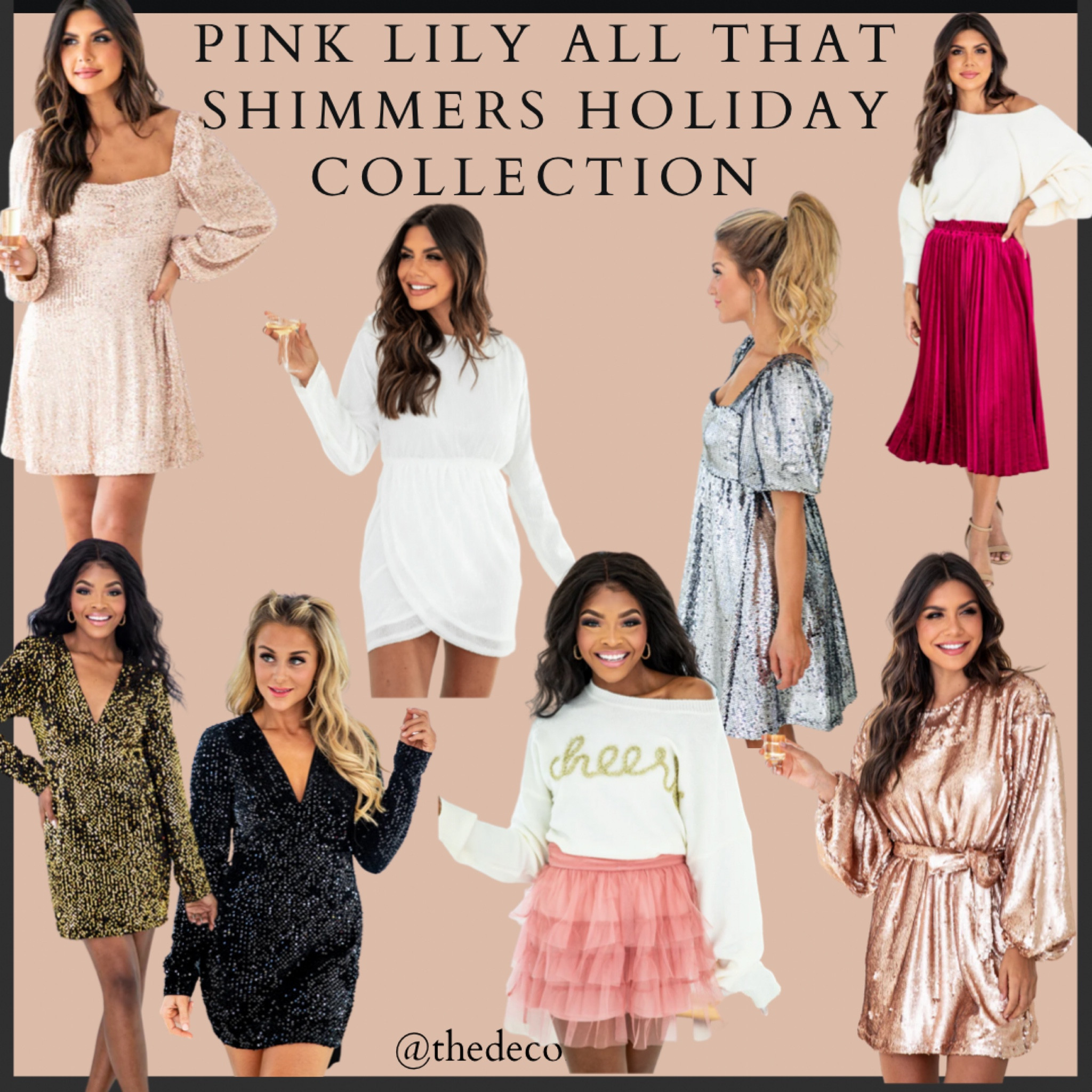 Pink lily all that shimmers holiday collection 
Sparkly dresses, holiday dresses, sparkly outfits, New Years outfit, Christmas outfit, dressy outfit, party outfit, going out outfit, Christmas dress, holiday outfit 

#LTKHoliday #LTKsalealert #LTKSeasonal