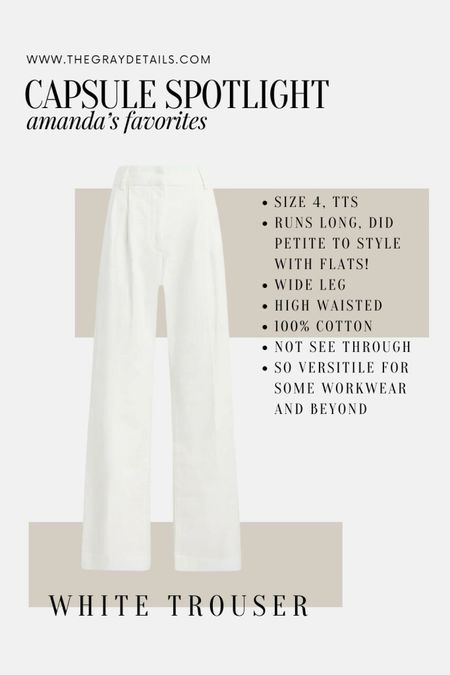 If you’re on the lookout for a creamy white trouser this one is my favorite! I went with the shortie to wear with ballet flat and sandals. 5’6” for reference. Runs tts (size 4)

#LTKOver40 #LTKStyleTip #LTKVideo