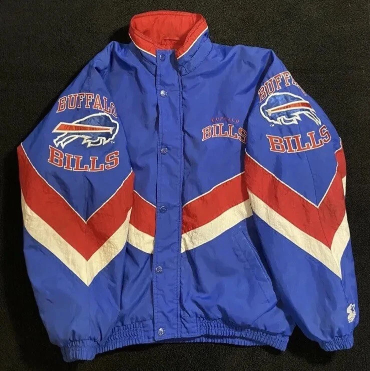 Vintage Buffalo Bills Full Zip Starter Jacket Size L | eBay US