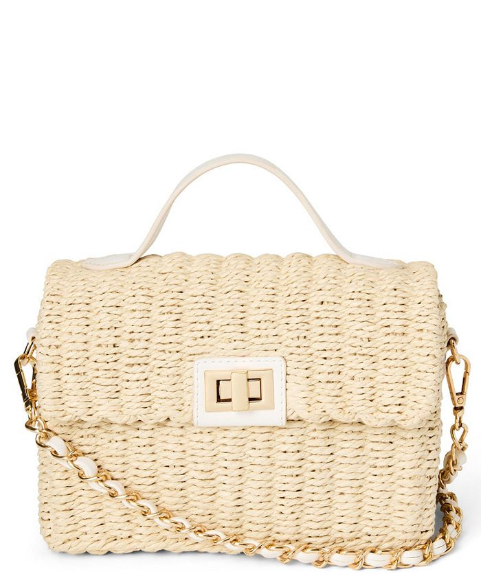 LIKE DREAMS Women's Rosella Turn Lock Straw Crossbody & Reviews - Handbags & Accessories - Macy's | Macys (US)