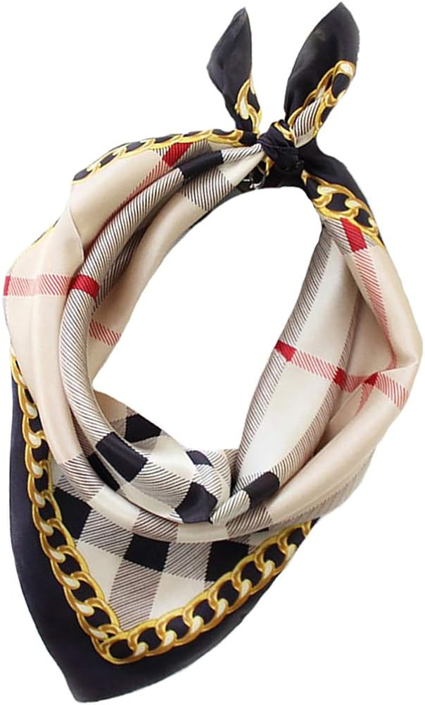 ANDANTINO 100% Real Mulberry Silk Scarf -21'' x 21''- Lightweight Neckerchief –Women Men Small ... | Amazon (US)