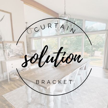 Bypass your curtain brackets so you get the full view! 