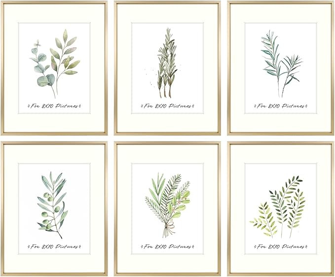 Golden State Art, 11x14 Gold Picture Frame Displays Photo 8x10 with Ivory Mat or 11x14 Without Ma... | Amazon (US)