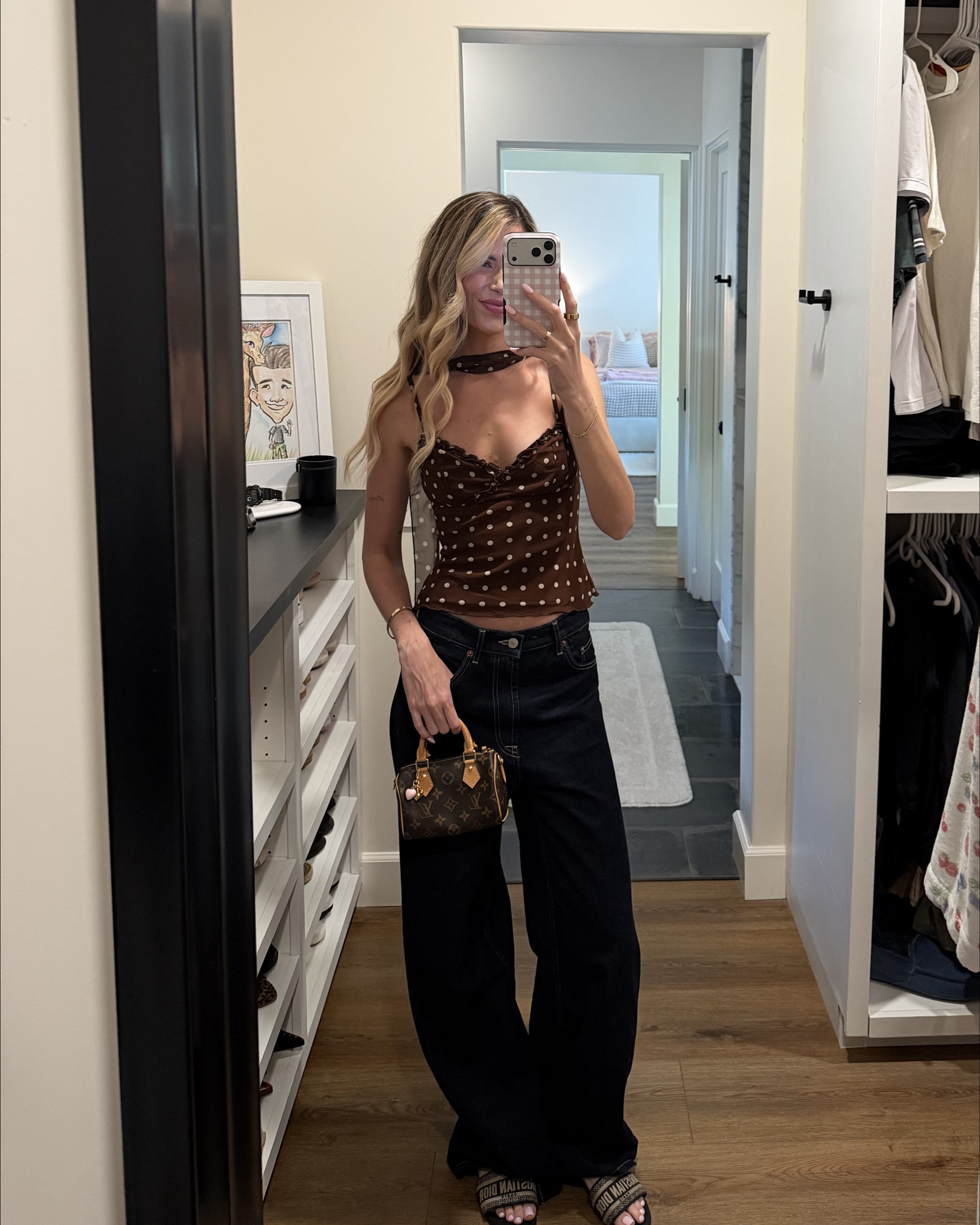 date night outfit 🤎 wearing a size 4 in the denim & 2 in the top!

#LTKdayinmylife