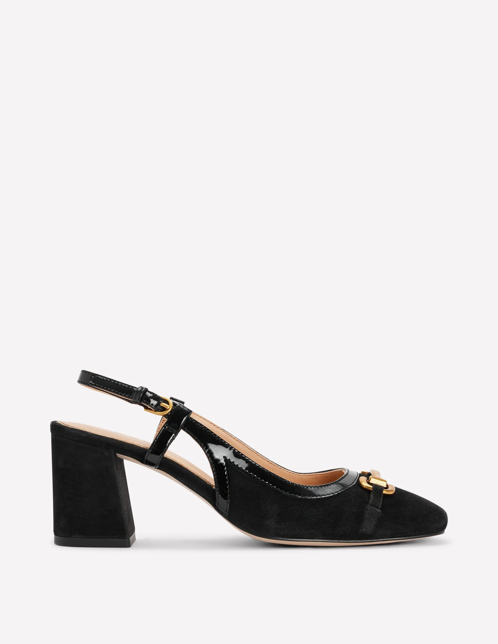 Iris Snaffle Slingback Heels Black Boden | Boden (US)