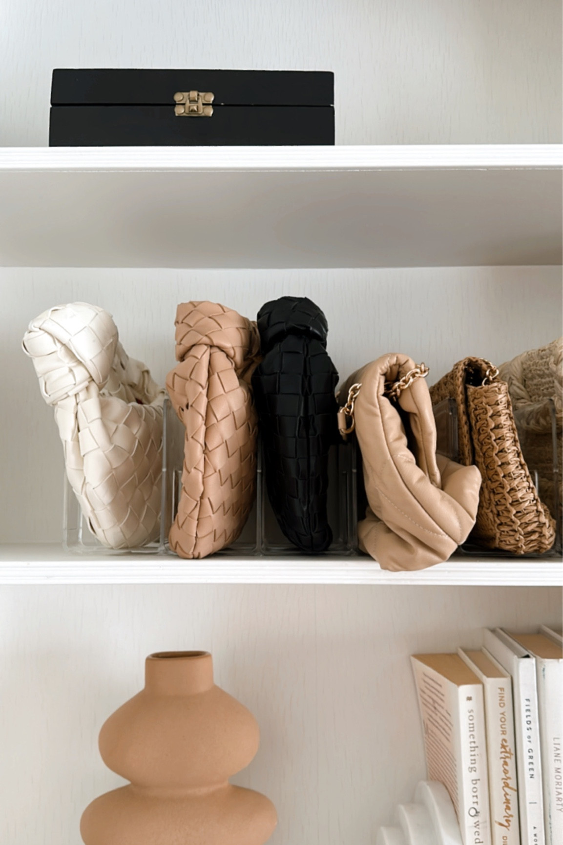 Loving these new acrylic handbag organizers. Home storage. Home organization. Home decor. Amazon finds. Home decor. Closet organization. Office decor. Handbags. Neutral style  

#LTKstyletip #LTKhome #LTKfindsunder50