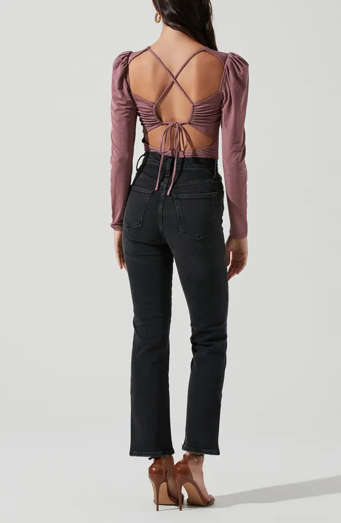 Rib Multi Back Cutout Bodysuit | Nordstrom