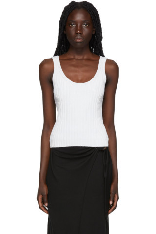 White Cotton Tank Top | SSENSE