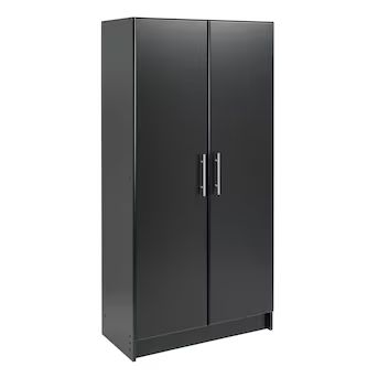 Prepac Elite 32-in W x 65-in H Wood Composite Black Freestanding Utility Storage Cabinet | Lowe's