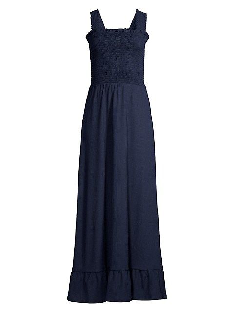 Smocked Sleeveless Maxi Dress | Saks Fifth Avenue