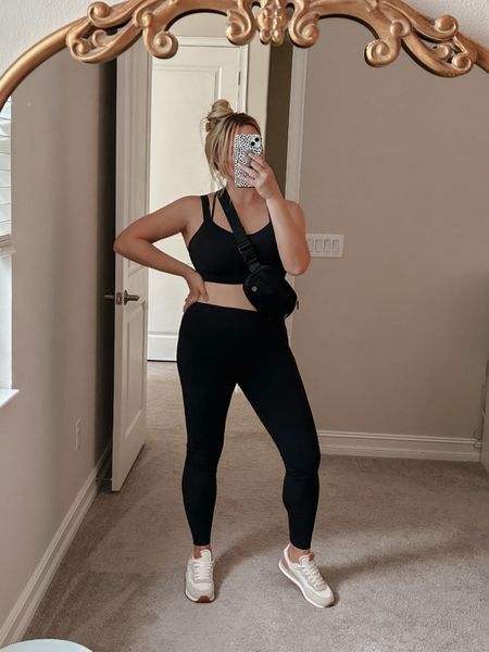 I know I’m a little late to the love for Lululemon and  I’ll admit this is my first pair of their leggings and sports bra. I’ve never had leggings fit so well and a sports bra that hold everything comfortably in place like this! I’ve already ordered another set today. These are the 28” align leggings and the Like a Cloud Longline Bra, which is great for larger chests. I paired it with the classic Everyday belt bag and it was a great outfit to wear all day running around and for my workout. Definitely worth the price and hype! 

#LTKfit #LTKunder100 #LTKcurves