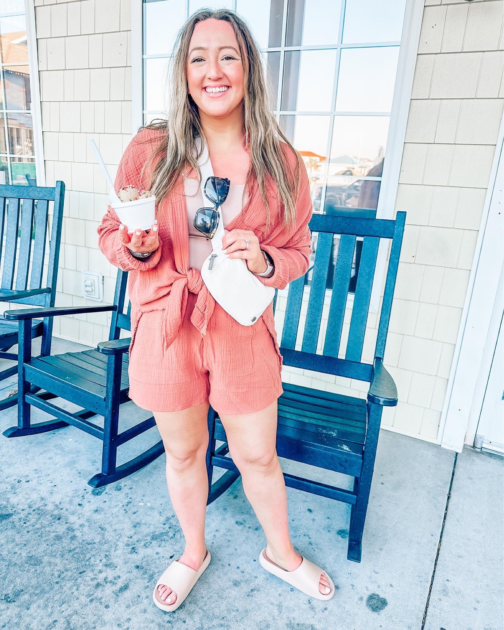 Wearing a L in all and a 7 in shoes! Easy transition outfit 

#LTKSale #LTKswim #LTKSeasonal