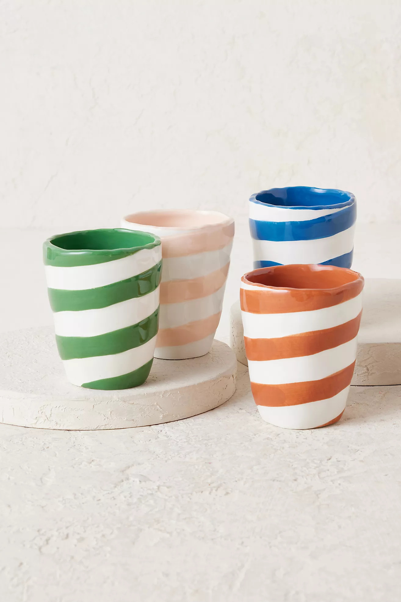 Set of 4 Oblique Mugs | Anthropologie (UK)