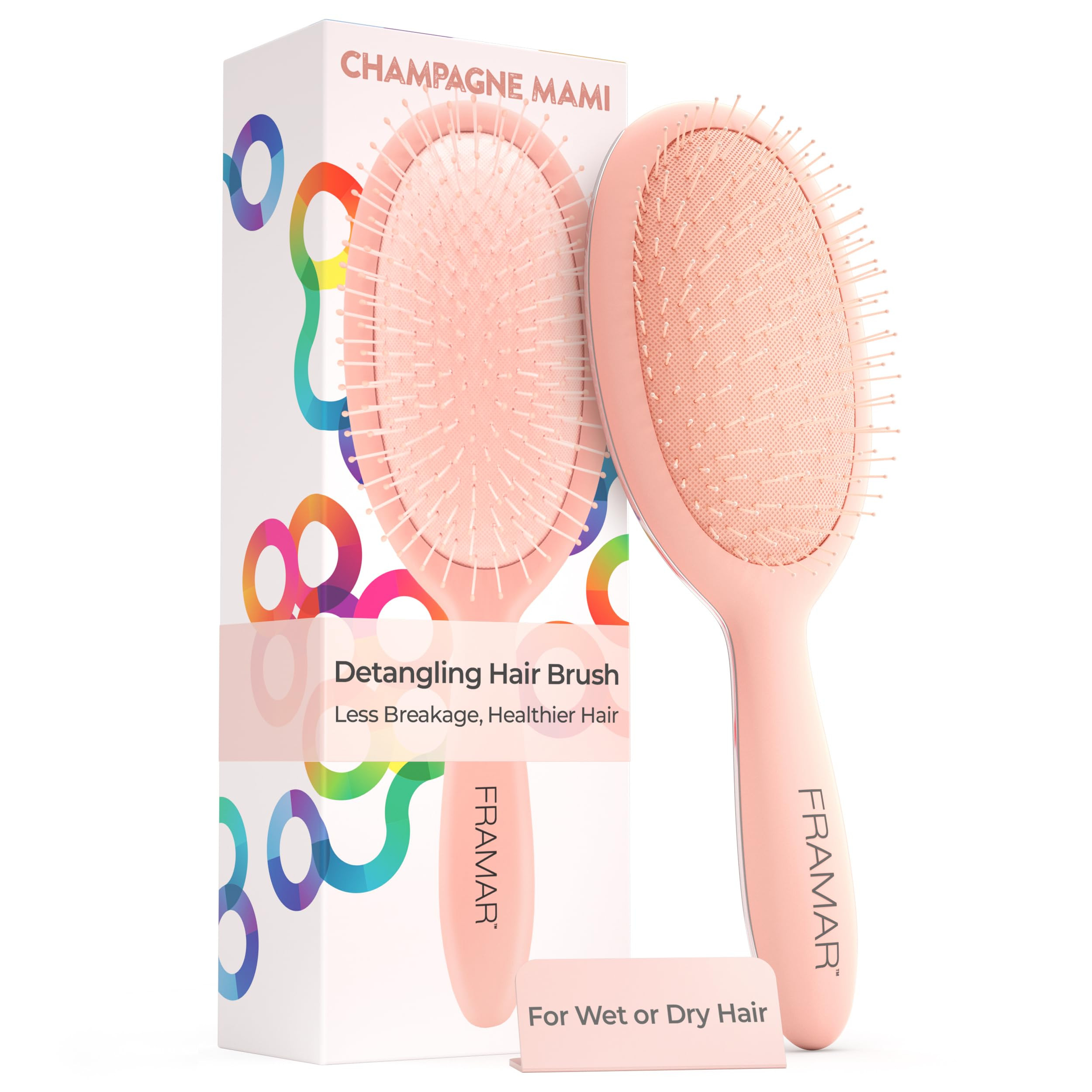FRAMAR Detangling Brush for Curly Hair – Hair Brushes for Women Detangler, Wet Detangler Hair B... | Amazon (US)