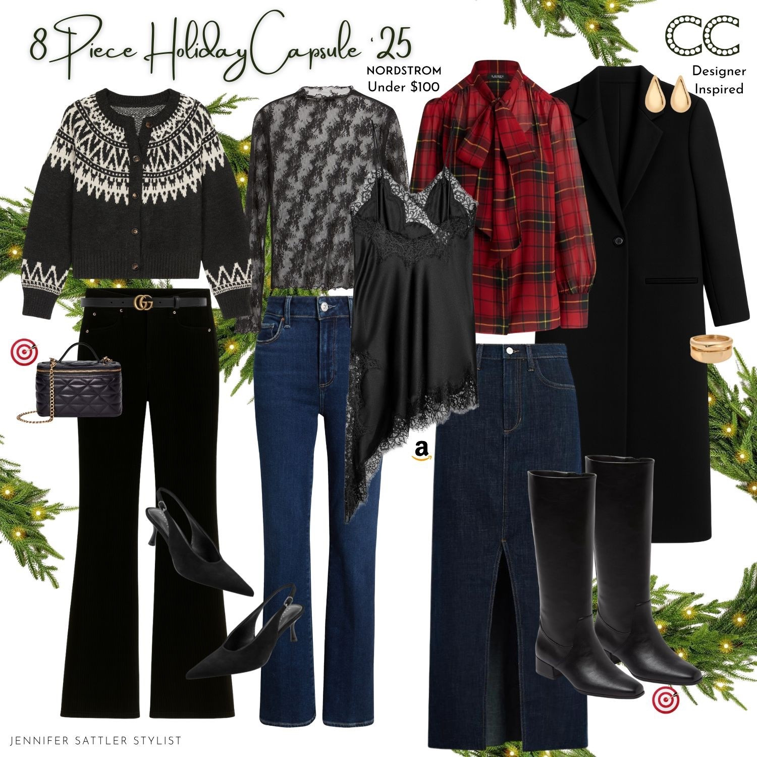 Throwing a fit never looks so good. The eight piece holiday capsule you’ll wear everywhere now on closetchoreography.com.