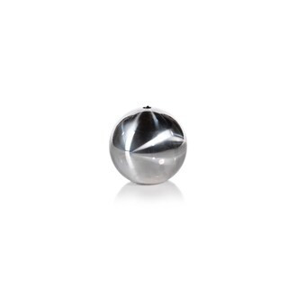 4.75" Tall "Titanium" Wax Ball Candles, Silver (Set of 2) | Bed Bath & Beyond