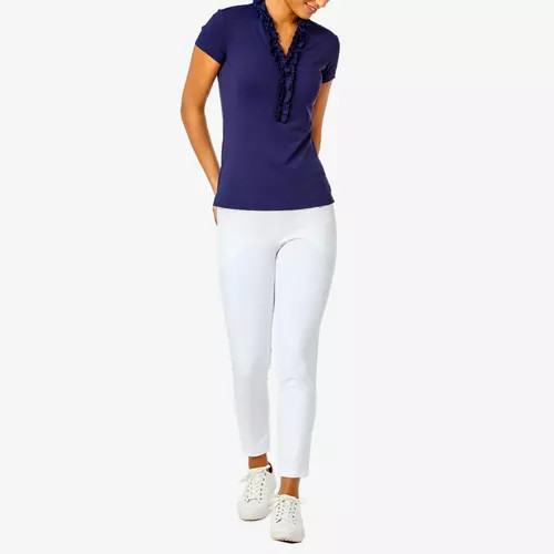 Frida Ruffle Collar Short Sleeve Polo | PGA TOUR Superstore