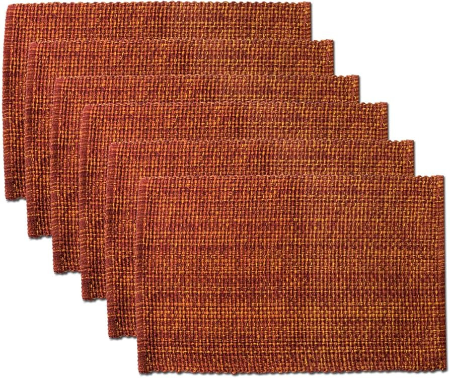 Sweet Home Collection 100% Cotton Placemats for Dining Room Rectangle Two Tone Woven Fabric 13" x... | Amazon (US)