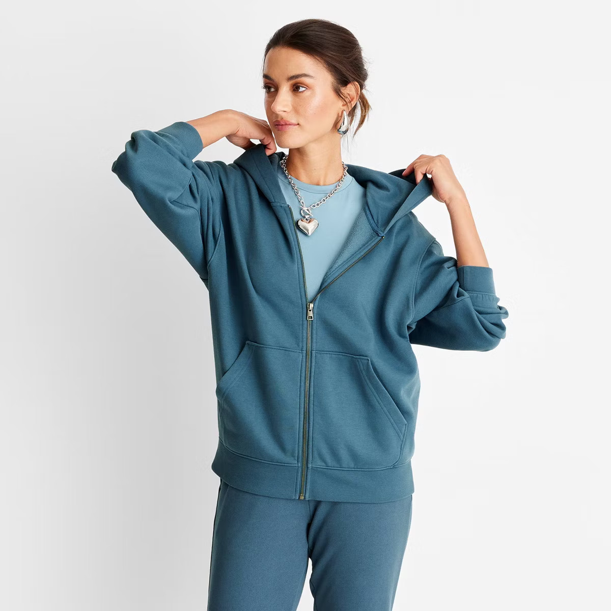 Women's Leisure Studio Zip-Up Hoodie Sweatshirt - Universal Thread™ | Target