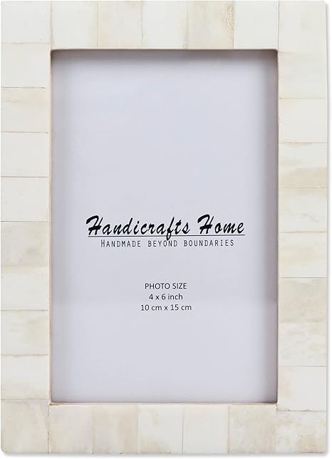 Handicrafts Home Picture Photo Frame Chic Wooden Moroccan Inspired Natural Standing Frames 4X6 In... | Amazon (US)