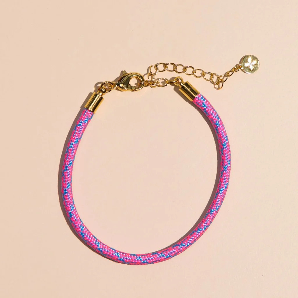 Flamingo Minimalist Cord Bracelet | Nickel and Suede