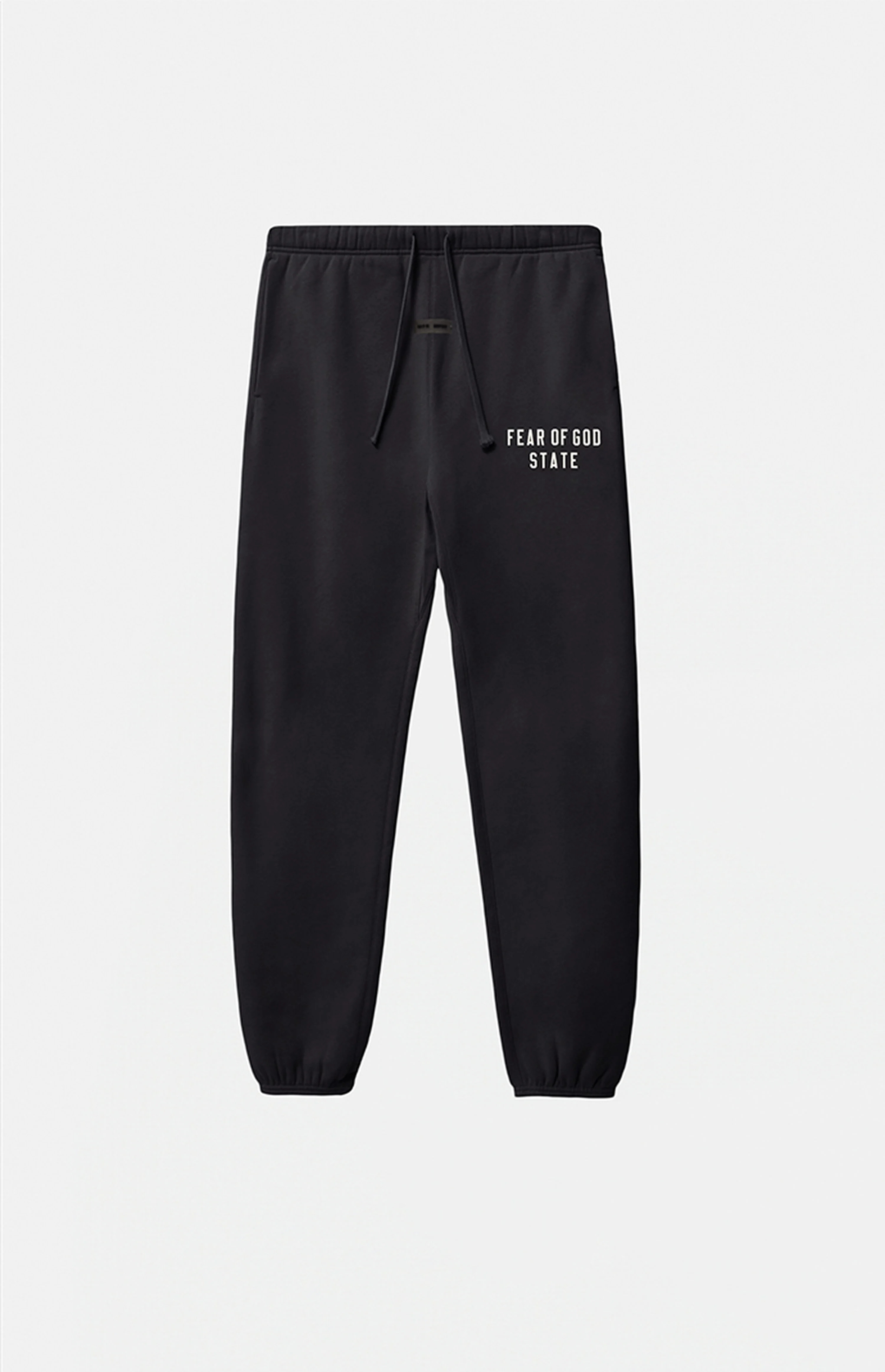 Fear of God ESSENTIALS Kids Jet Black Classic Fleece Sweatpants | PacSun