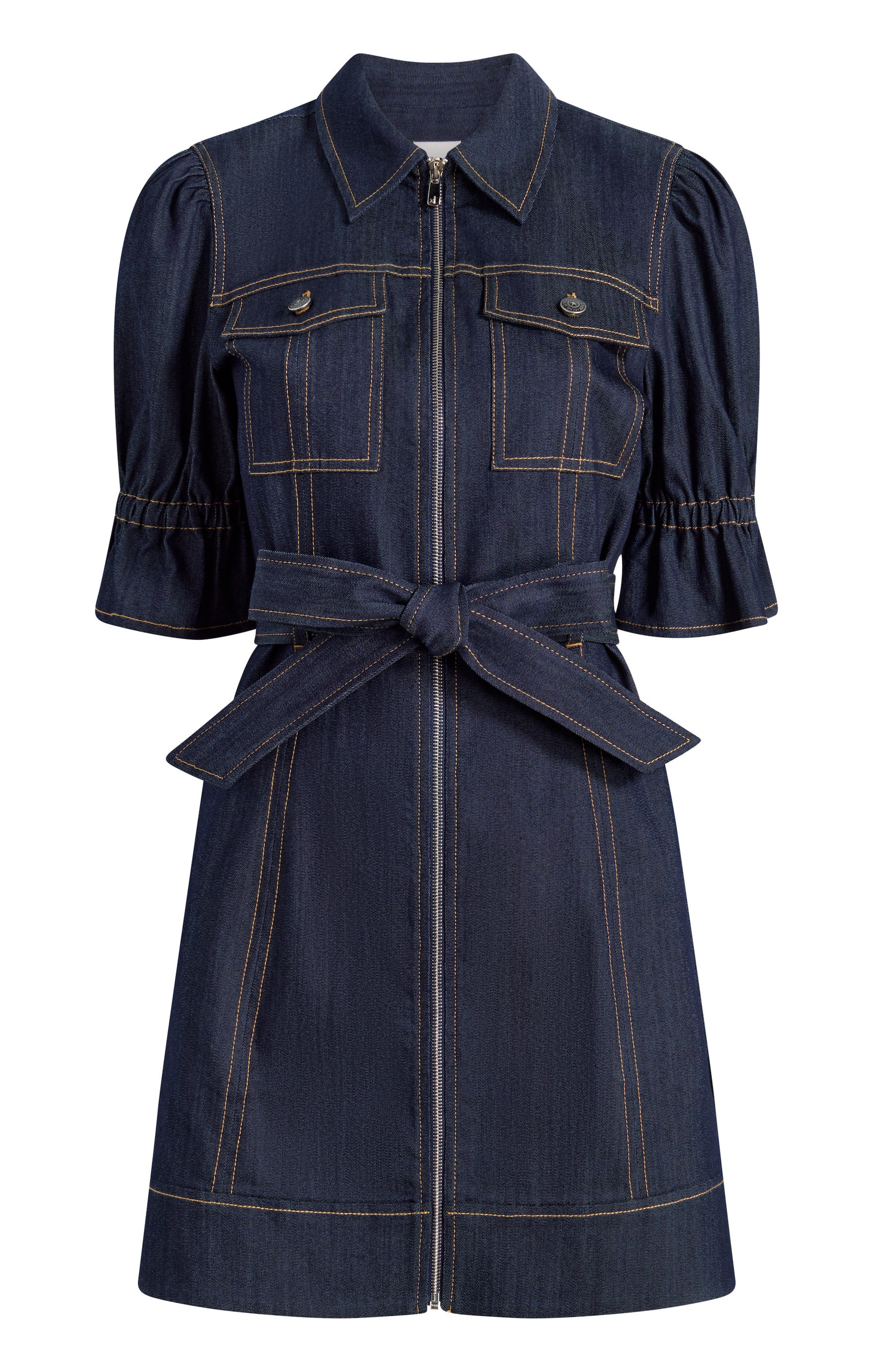 Denim Holly Dress 4 / Indigo | Cinq à Sept