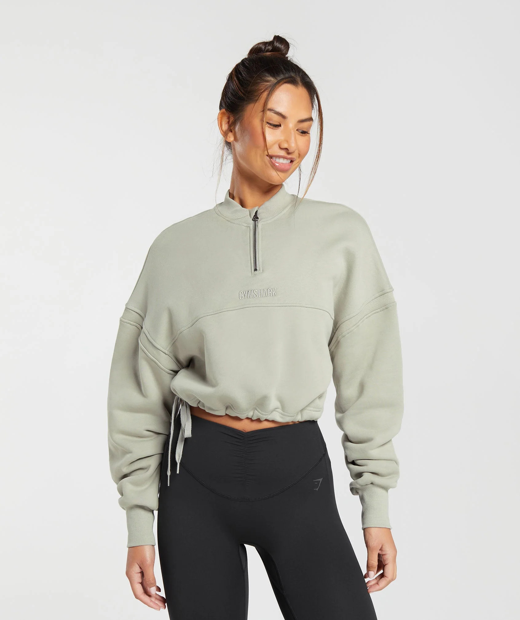Gymshark Heavyweight Loopback Sweat Pullover - Stone Grey | Gymshark US