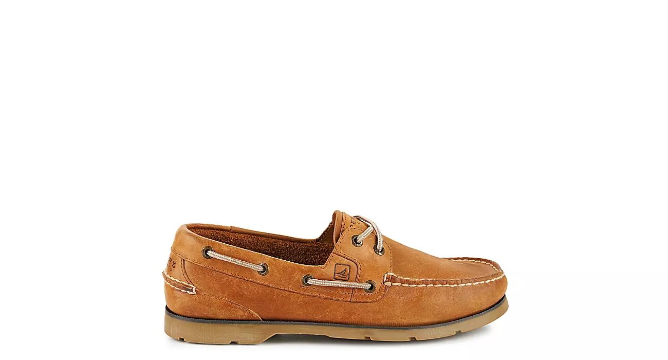 Sperry Mens Leeward Boat Shoe - Tan | Rack Room Shoes