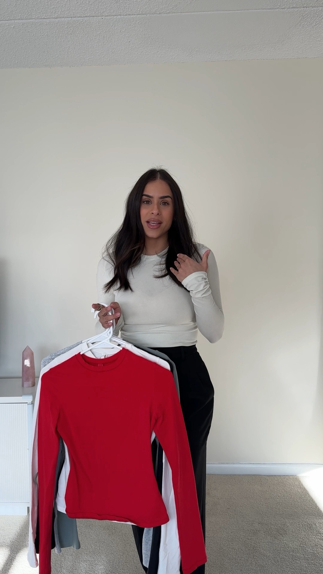 I wear a small in the tshirt. For the bras if you’re in between sizes, size up 🤍

#LTKVideo #LTKstyletip