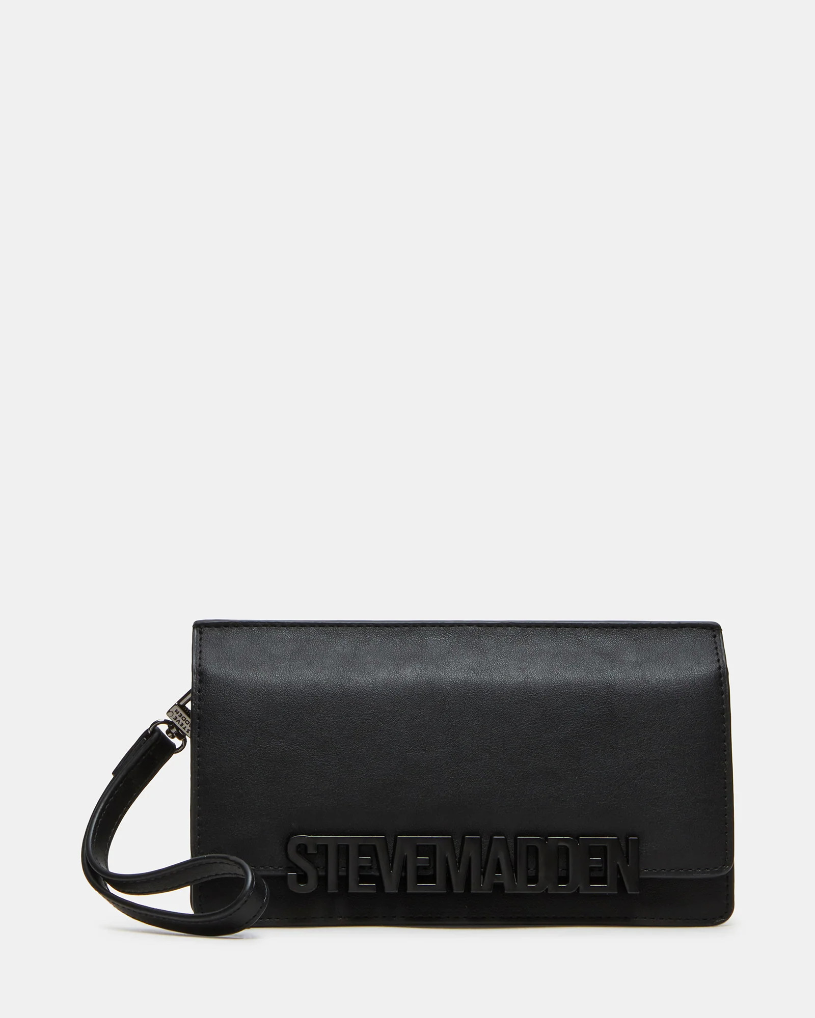CABBYY Wallet Black Front Flap Wristlet Wallet | Steve Madden (US)