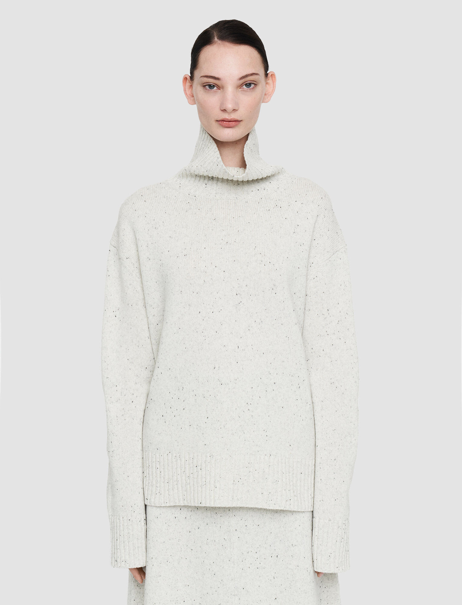 Tweed Knit High Neck Jumper | Joseph