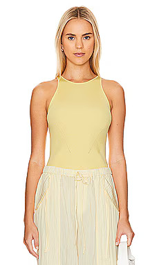 SIMKHAI Reza Racerback Tank in Sulfur from Revolve.com | Revolve Clothing (Global)