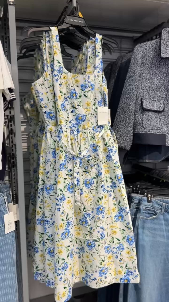 Spotted this Walmart Free Assembly floral spring dress in store and it is SO pretty 🌸

The print is fresh and feminine, and it looks like the perfect throw-on-and-go piece for spring events, church, Easter, or family photos. The fabric feels lightweight and easy for warmer weather.

They also had this classic navy jacket nearby that would pair perfectly with it for layering on cooler mornings.

#LTKOver40 #LTKmomlife #LTKPetite