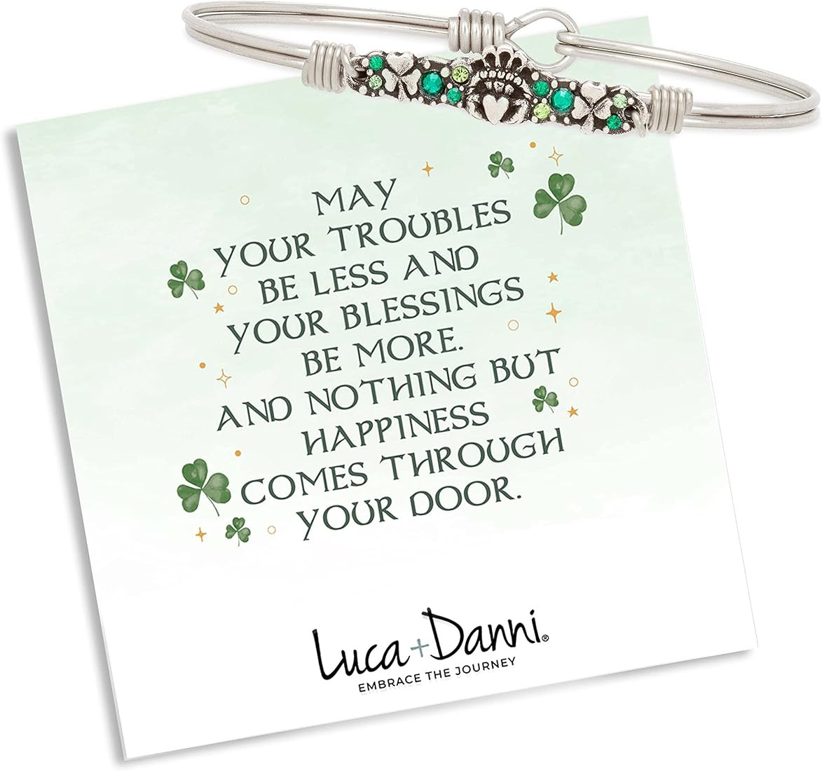 Luca + Danni Irish Medley Bangle Bracelet For Women Made in USA | Amazon (US)