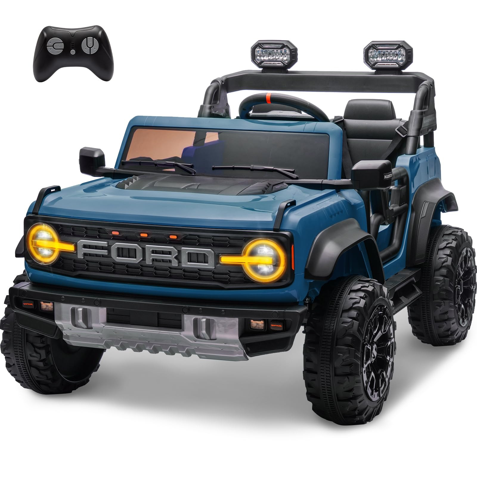 ENYOPRO 2 Seater Ride On Car for Kids, 24V Licensed Ford Bronco Raptor Electric Power Ride On Tru... | Amazon (US)