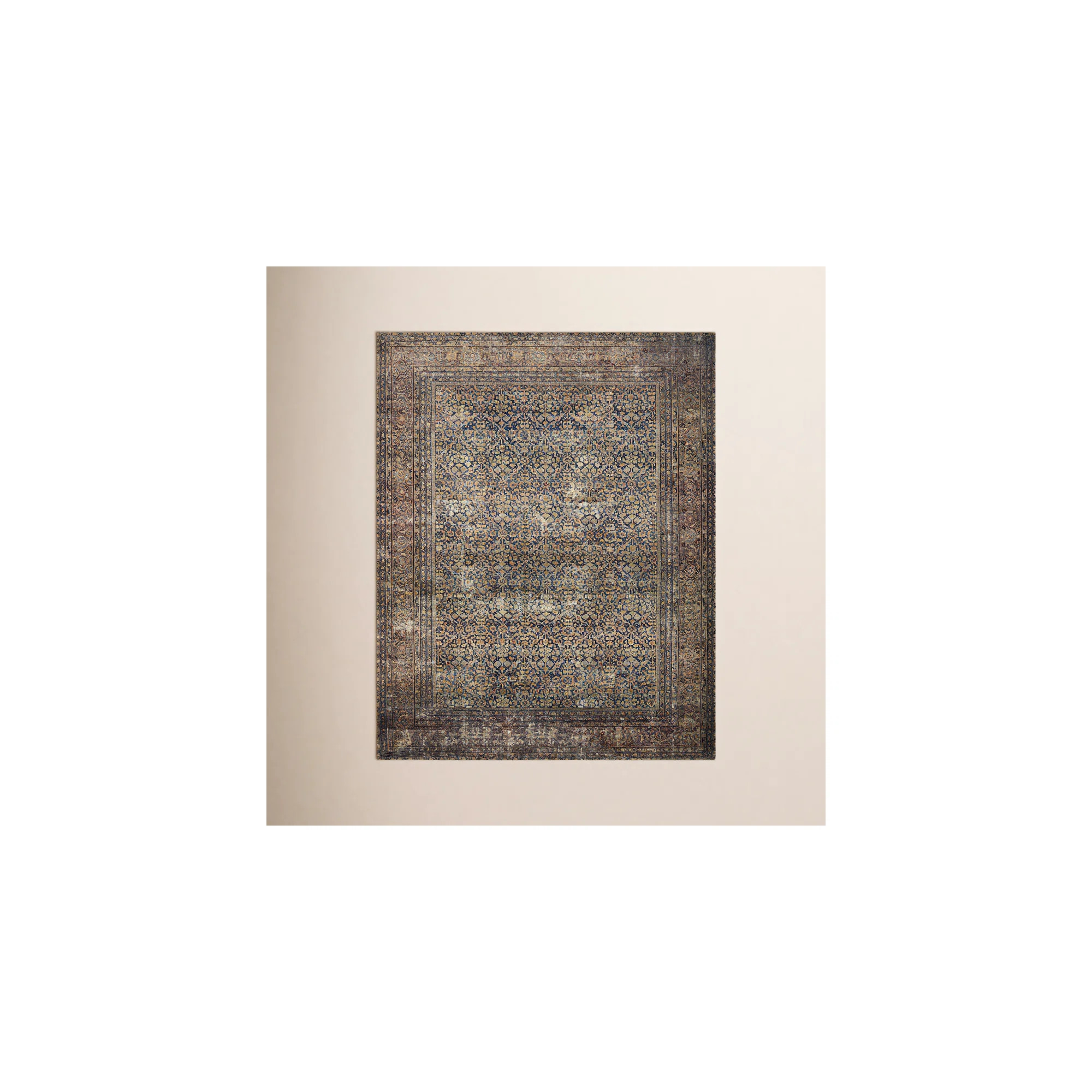 Amber Lewis x Loloi Morgan Denim/Multi Rug | Birch Lane