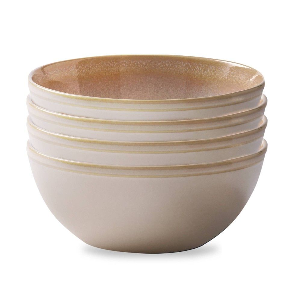 Corelle 21oz 4pk Stoneware Bowls Cream | Target
