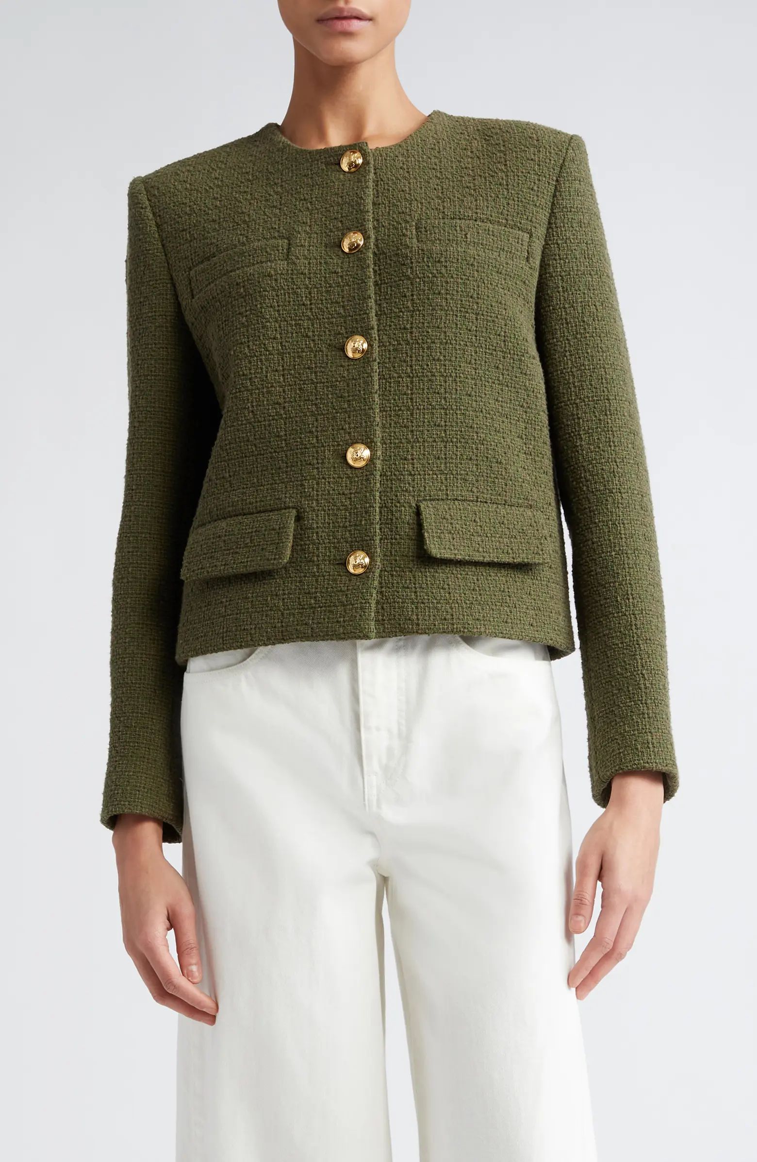 Paige Cotton Blend Tweed Jacket | Nordstrom