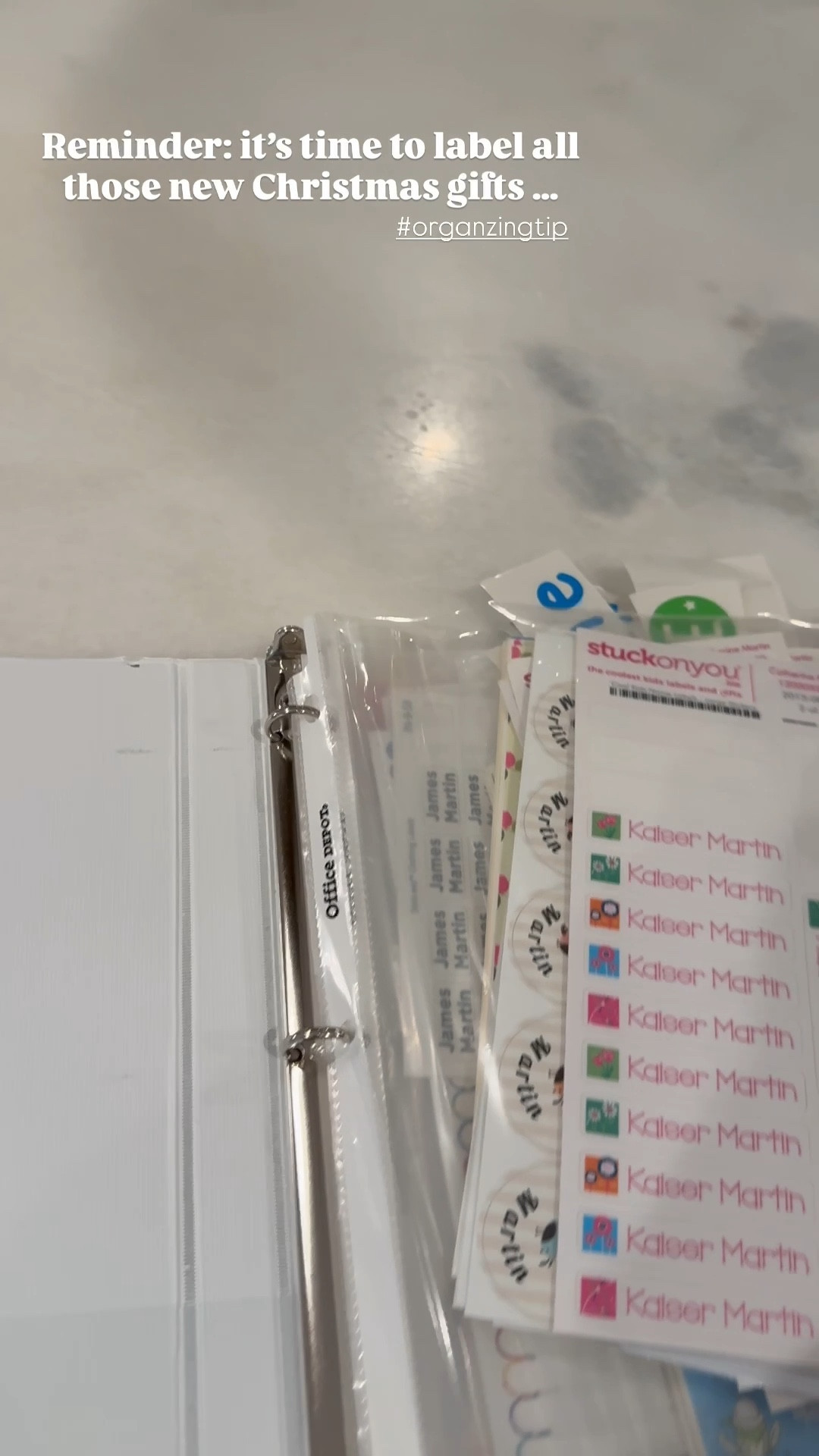 Organizing tip:
1. Have a stock of labels to go on water bottles, clothes, etc for each child
2. Store them in sheet protectors in a binder


#LTKKids #LTKGiftGuide #LTKmomlife