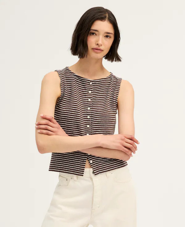 Sleeveless Boatneck Vest Top | Madewell