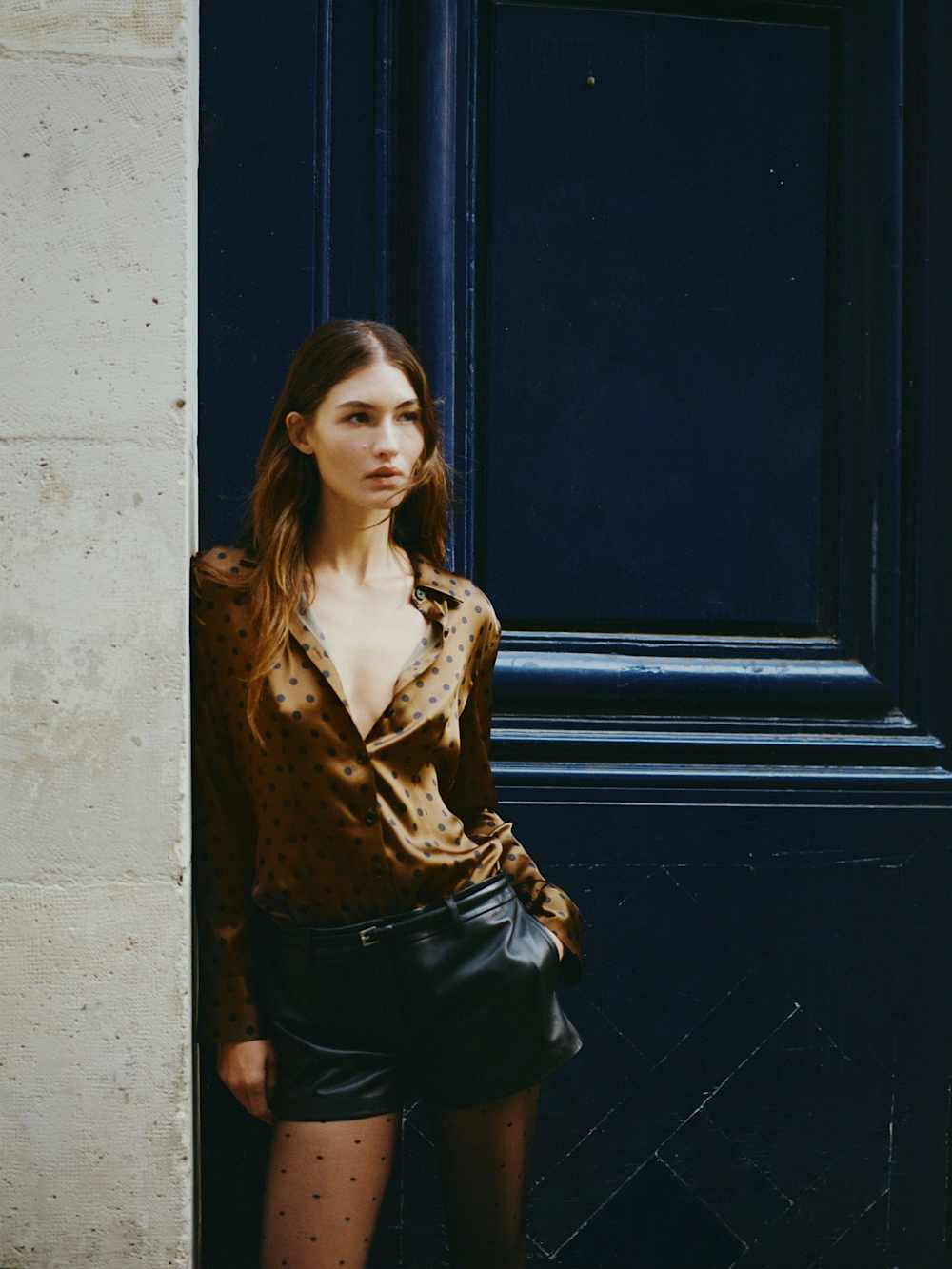 Raya Fitted Silk Shirt | Reformation (Global)