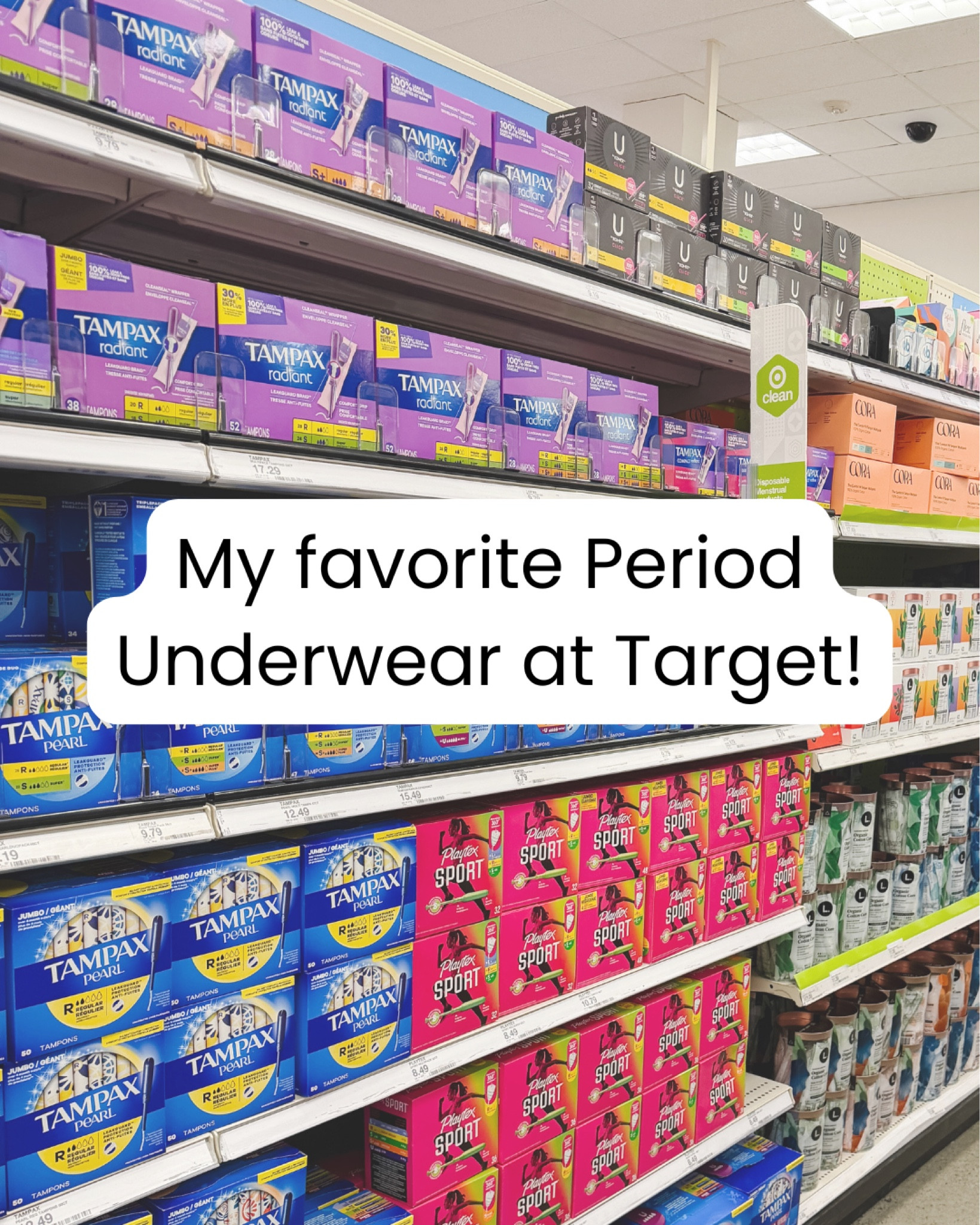 I’ve recently transitioned to period underwear and it’s my new favorite thing! I’ve tried a couple different brands and so far, this is the best pair I’ve found at Target! 