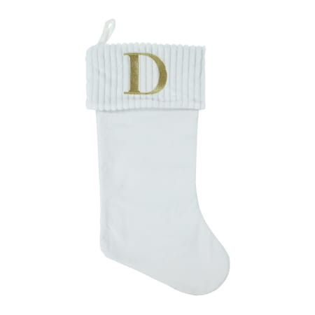 Cream Monogram Christmas Stocking | Five Below