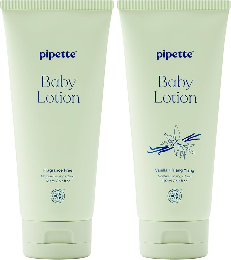 Pipette Baby Lotion Discovery Duo, Pack of 2, Includes Fragrance Free and Vanilla + Ylang Ylang S... | Amazon (US)