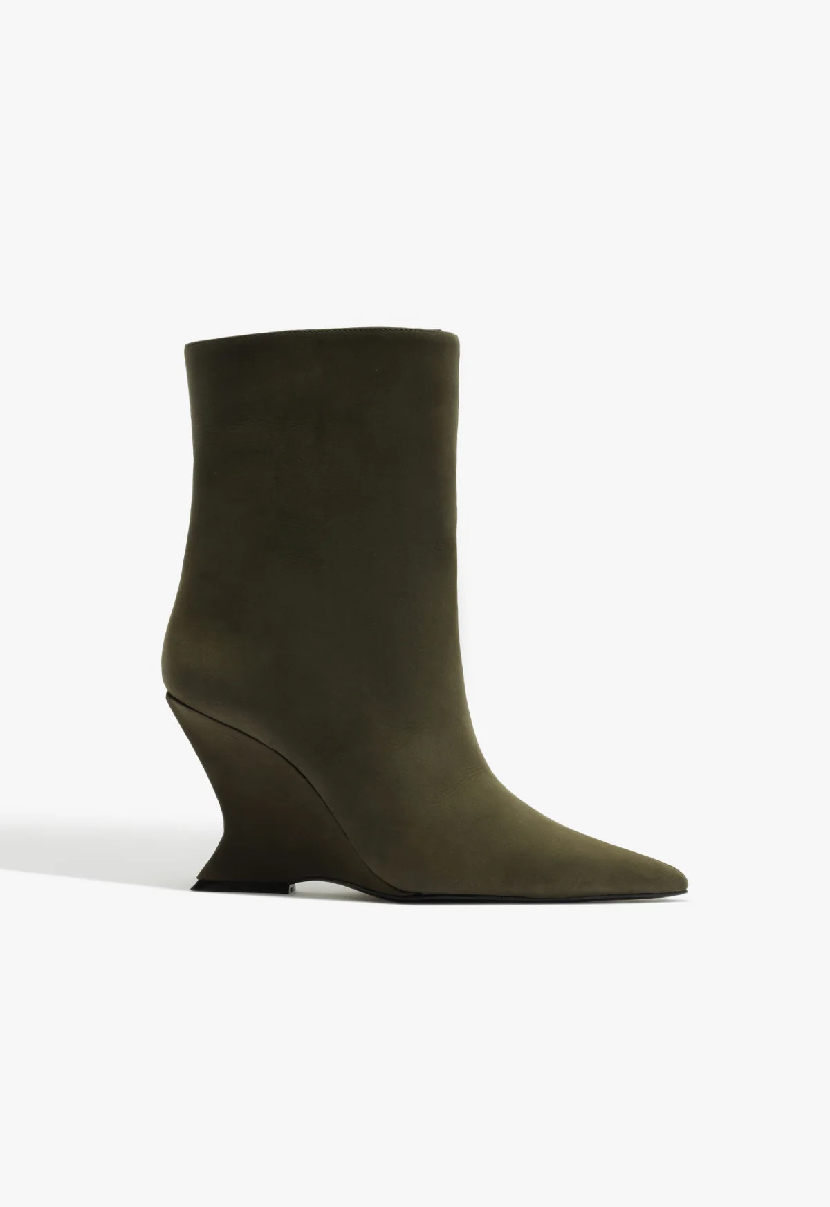 Olive Suede Bootie Siena | SCHUTZ | Schutz (US)